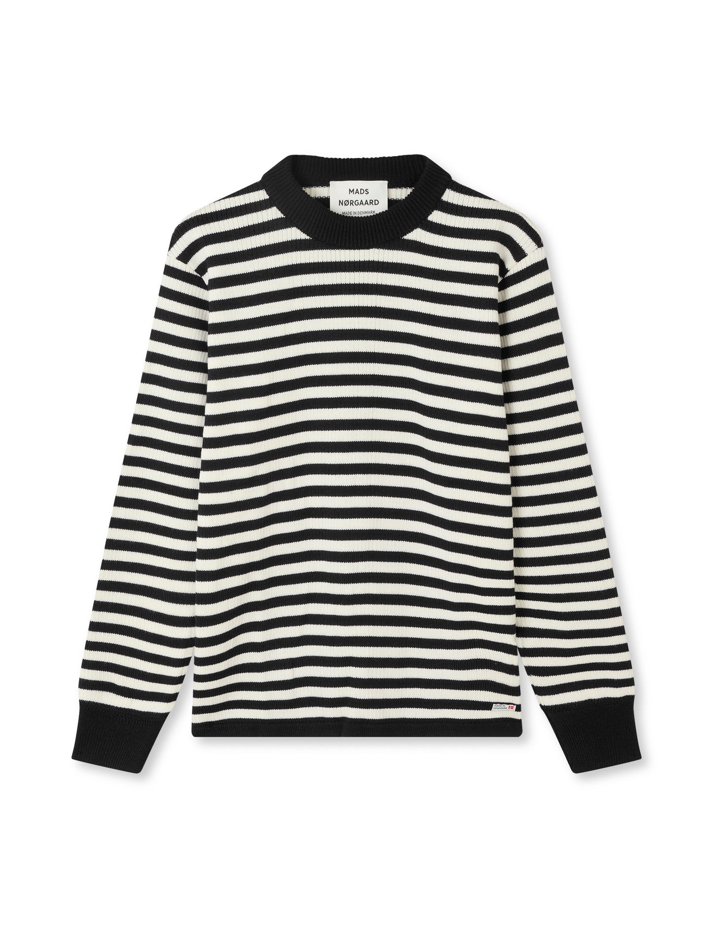Sailor Wool Cass Sweater, Black / White Alyssum