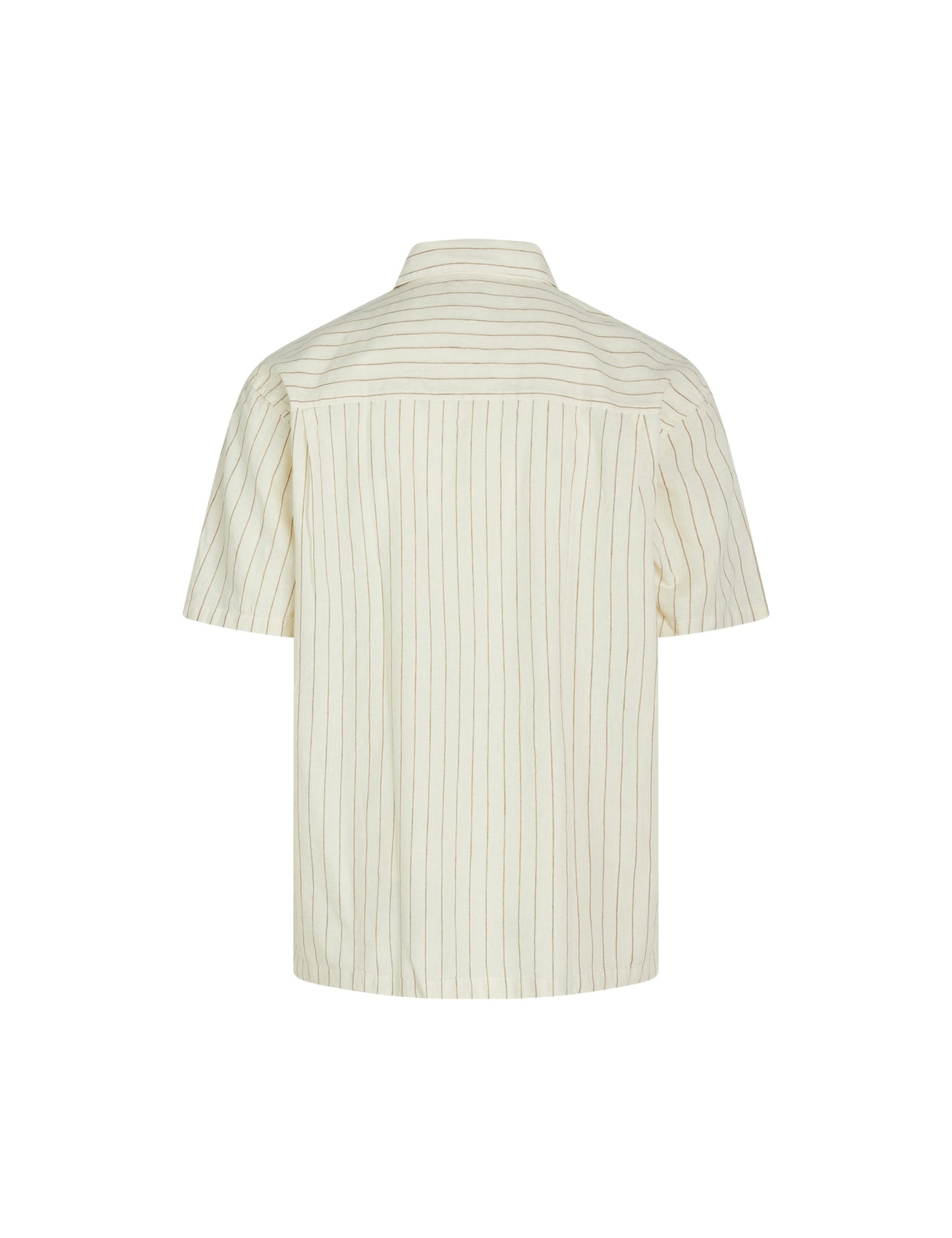 Cotton Linen Mateo Shirt SS, Vanilla Ice/Kelp