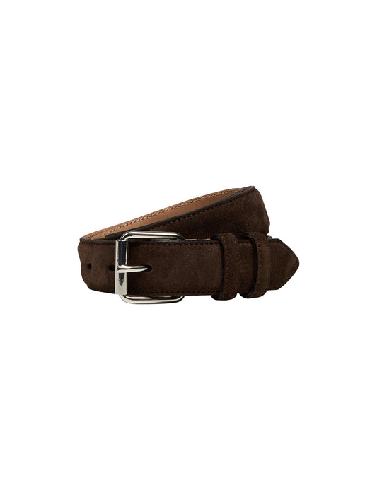 Suade Liam Belt,  Dark Brown