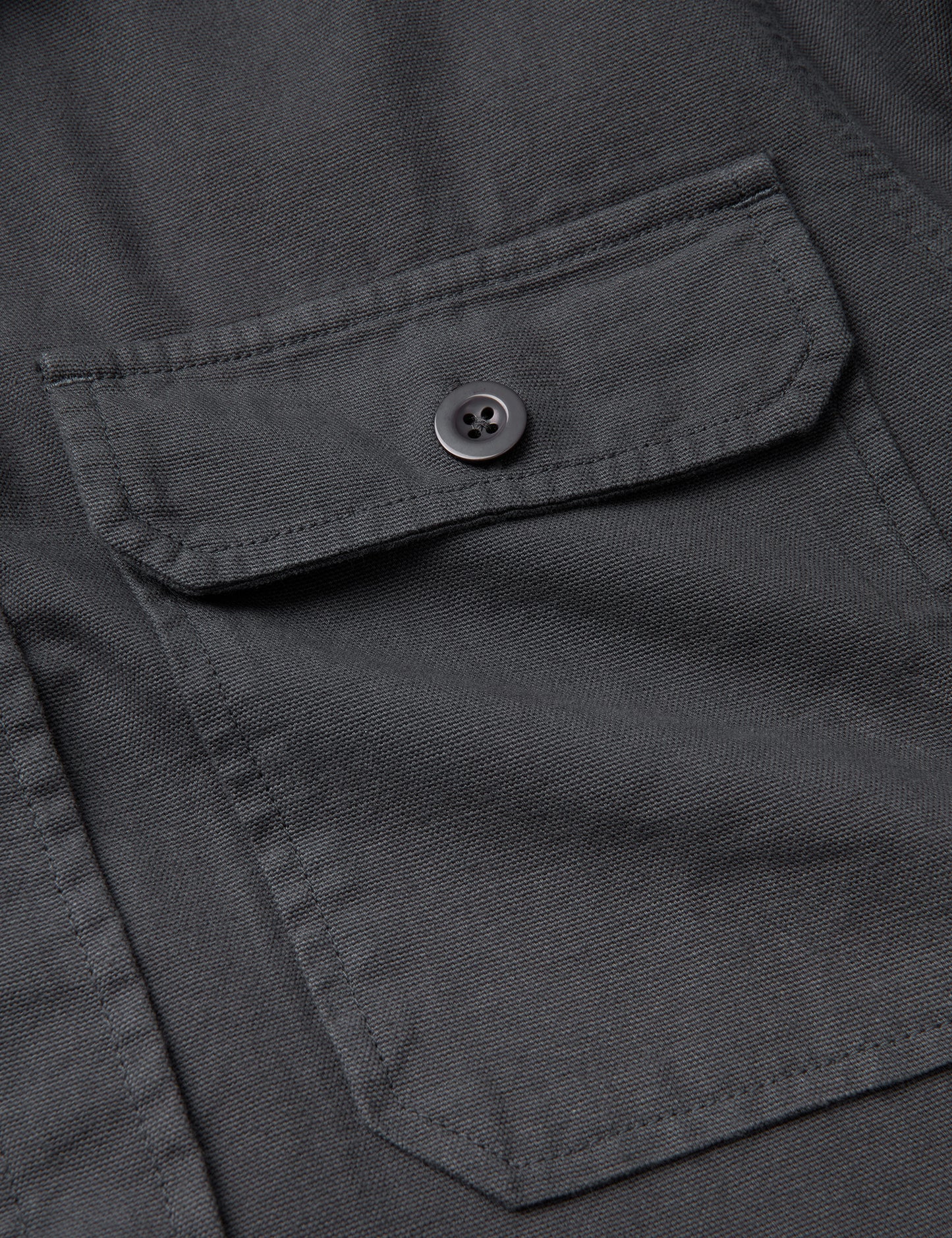 Dyed Canvas Skyler Shirt, Asphalt