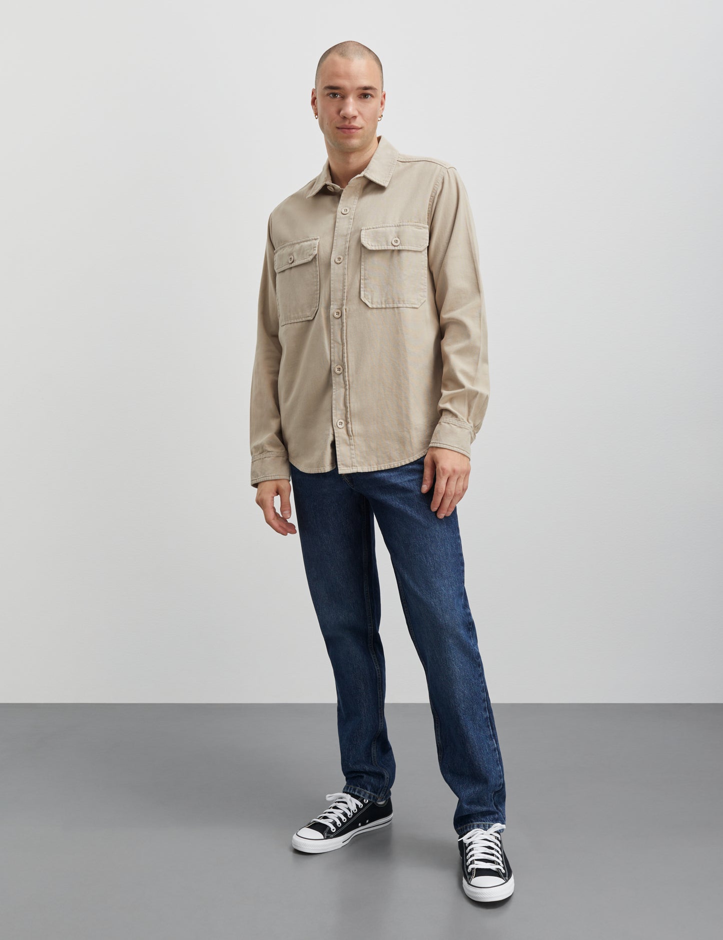 Dyed Canvas Skyler Shirt, Trench Coat