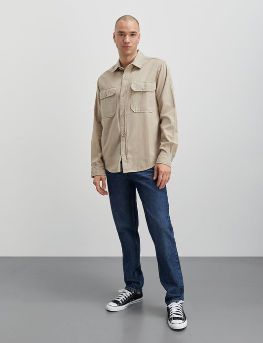 Dyed Canvas Skyler Shirt, Trench Coat