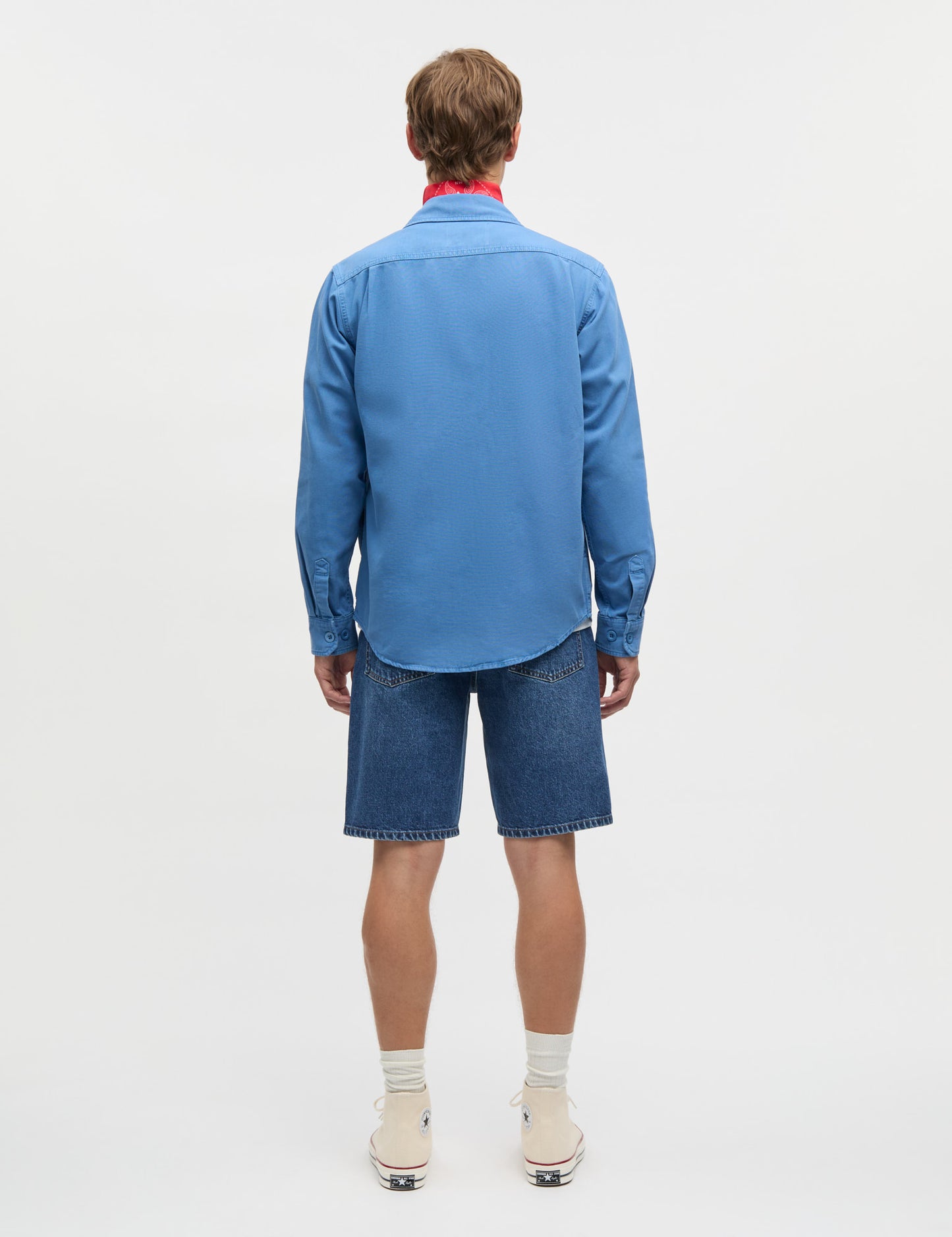 Dyed Canvas Skyler Shirt, Bright Cobalt