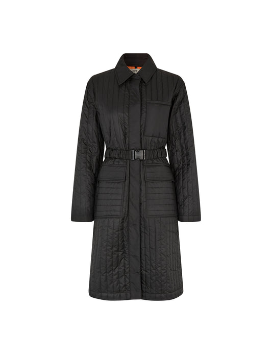 Quilt Lori Coat, Black
