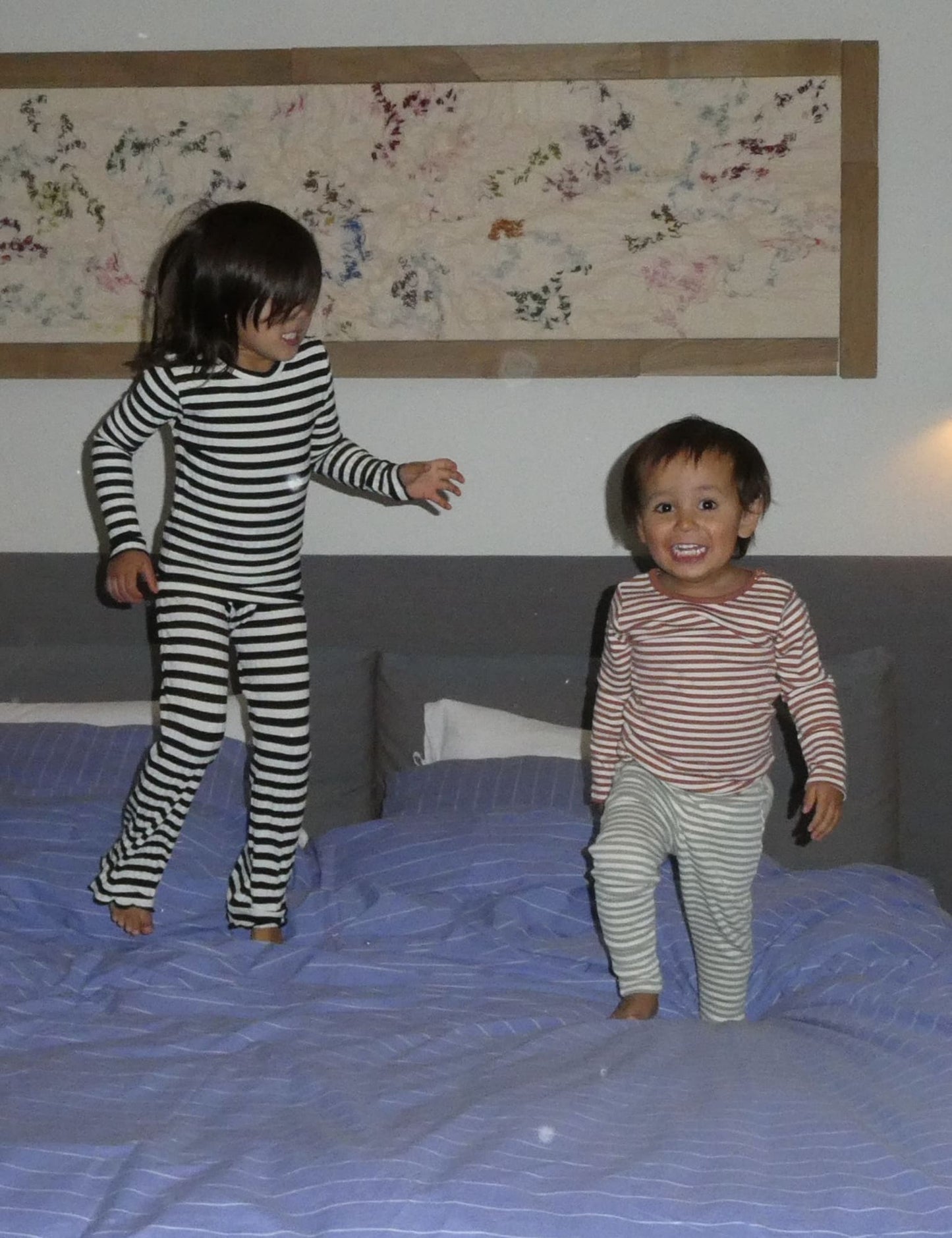 5x5 Classic Stripe Talika Top, Black/Vanilla Ice