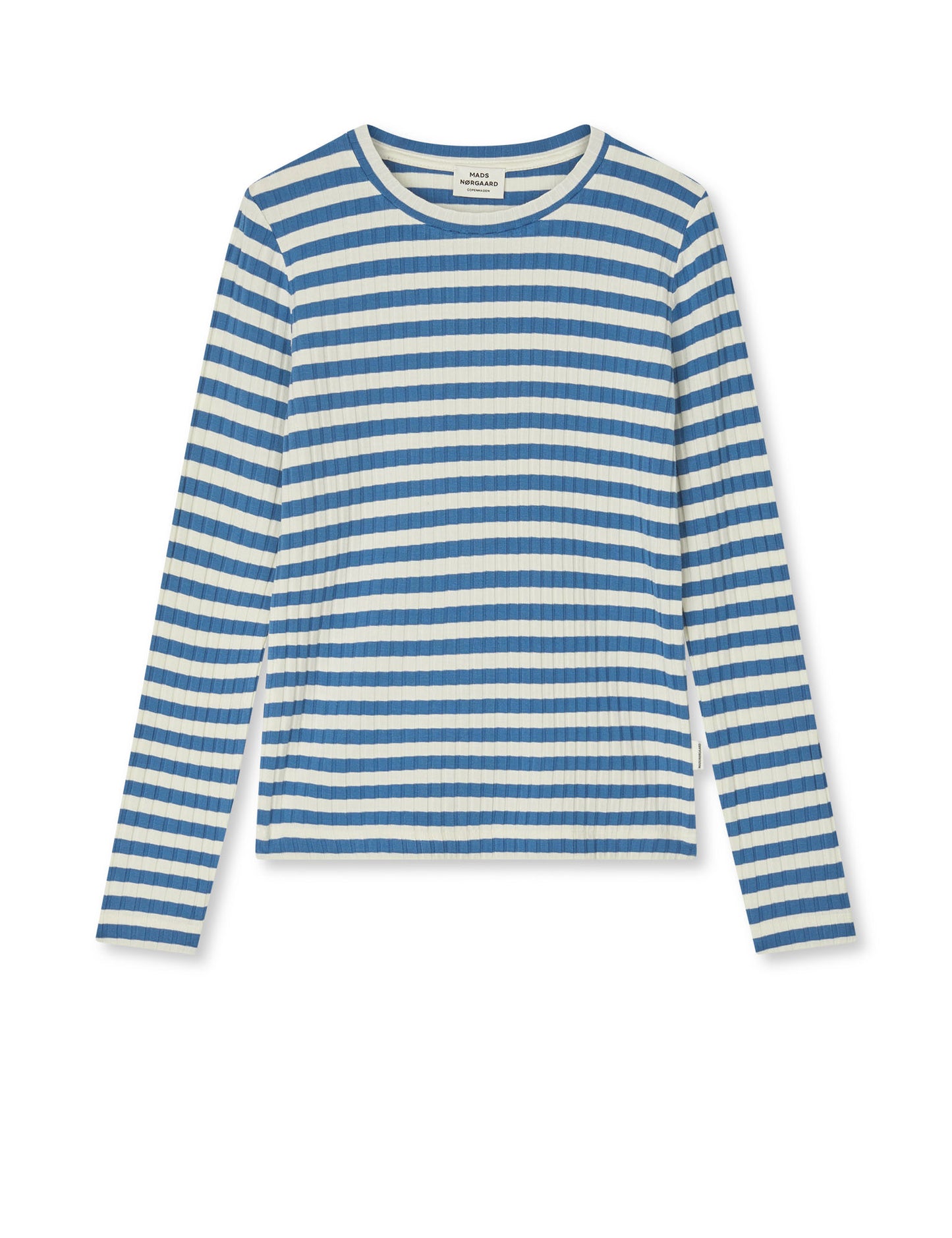 5x5 Classic Stripe Talika Top, Vanilla Ice/Bright Cobalt