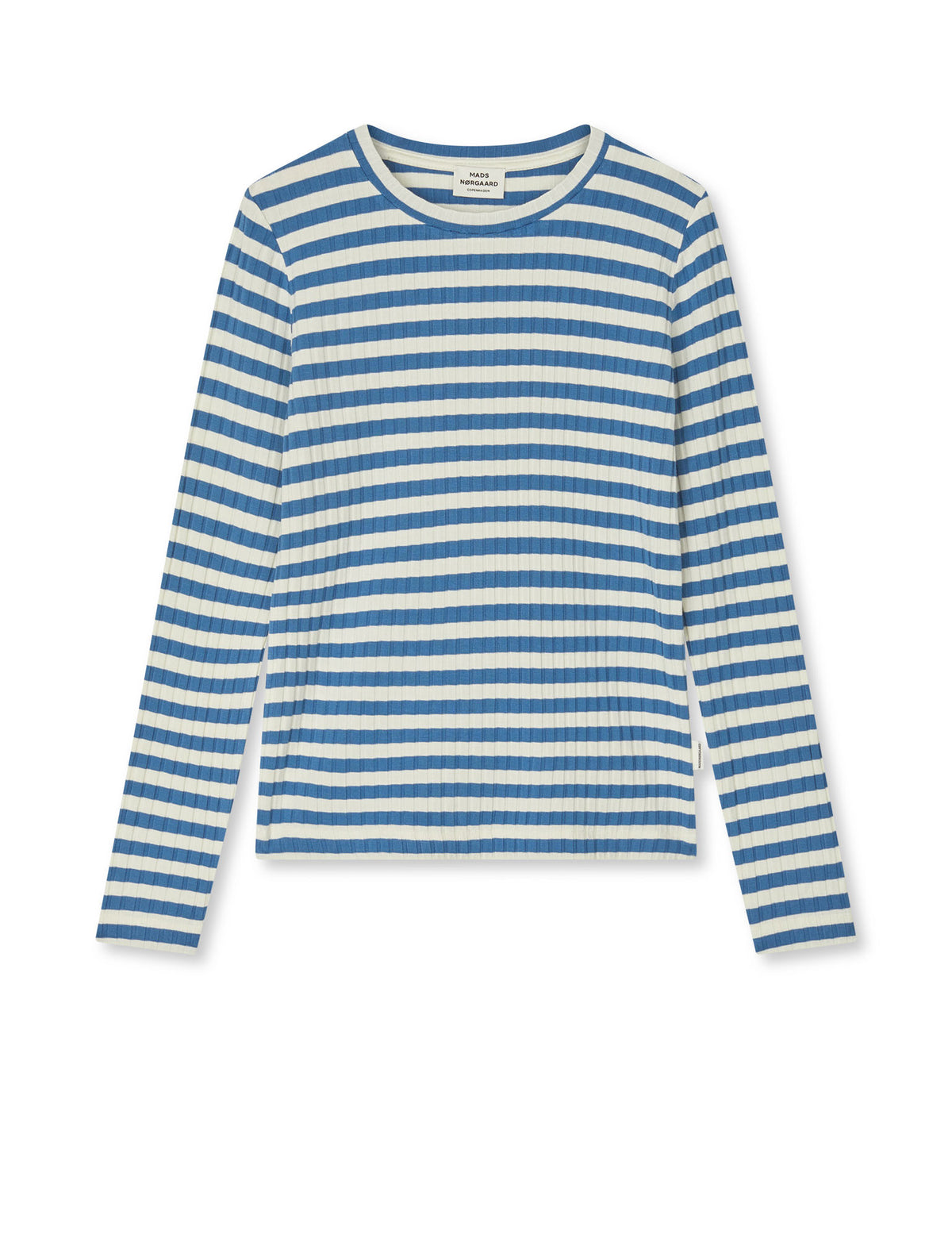 5x5 Classic Stripe Talika Top, Vanilla Ice/Bright Cobalt