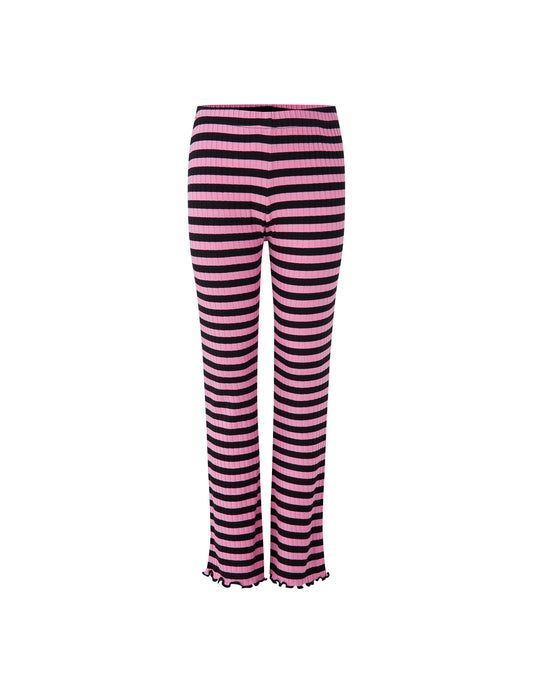5x5 Classic Stripe Lala Leggings, 5x5 Stripe/Begonia Pink