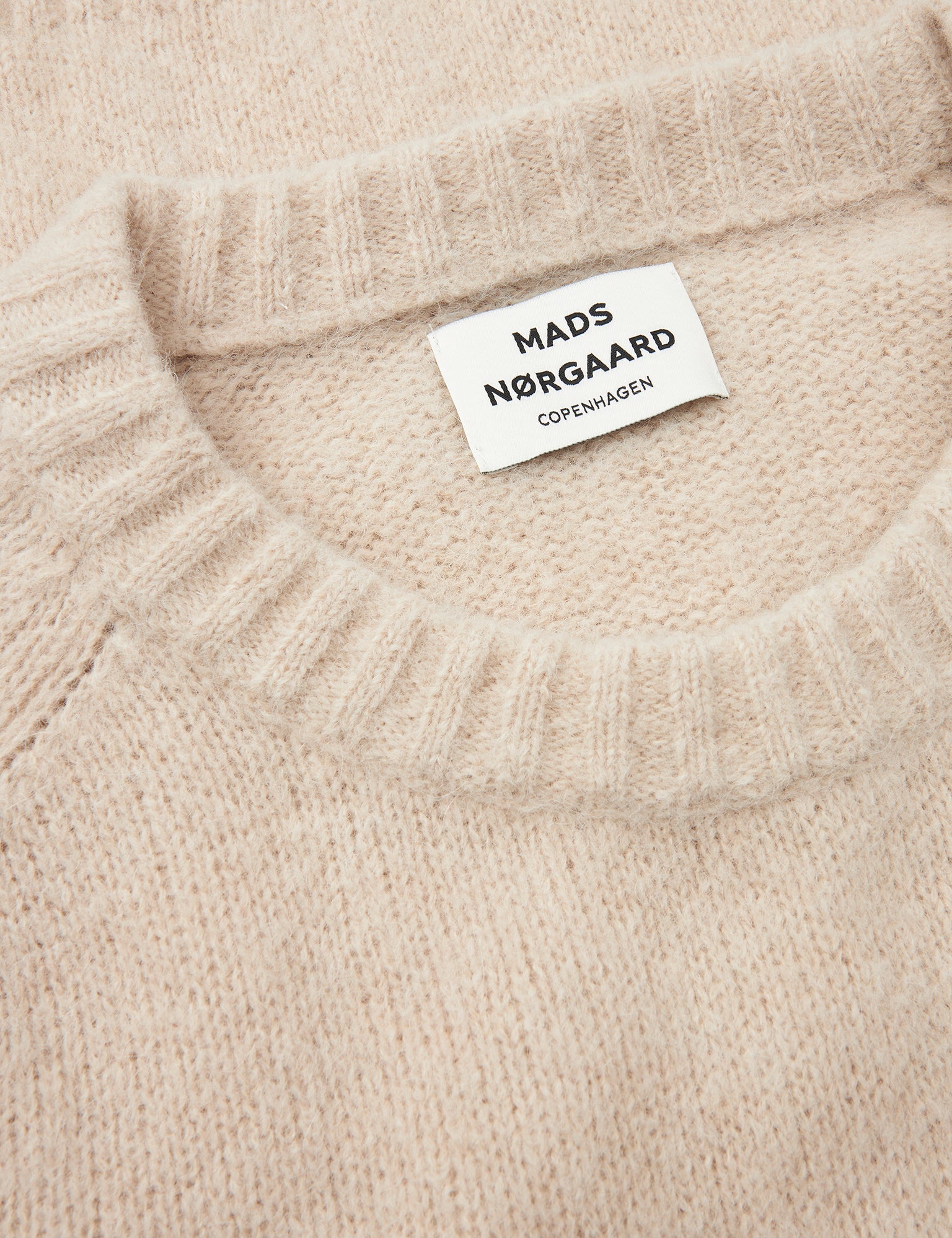 Alpaca Mateo Sweater, Silver Birch – MADS NØRGAARD – COPENHAGEN