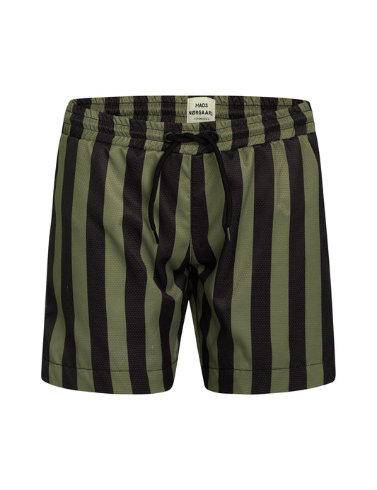 Sea Sandrino Stripe Shorts,  Black/Olivine