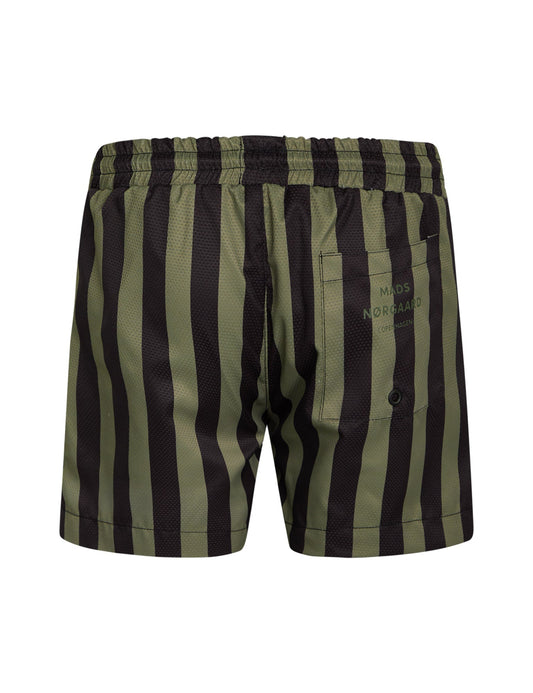 Sea Sandrino Stripe Shorts,  Black/Olivine
