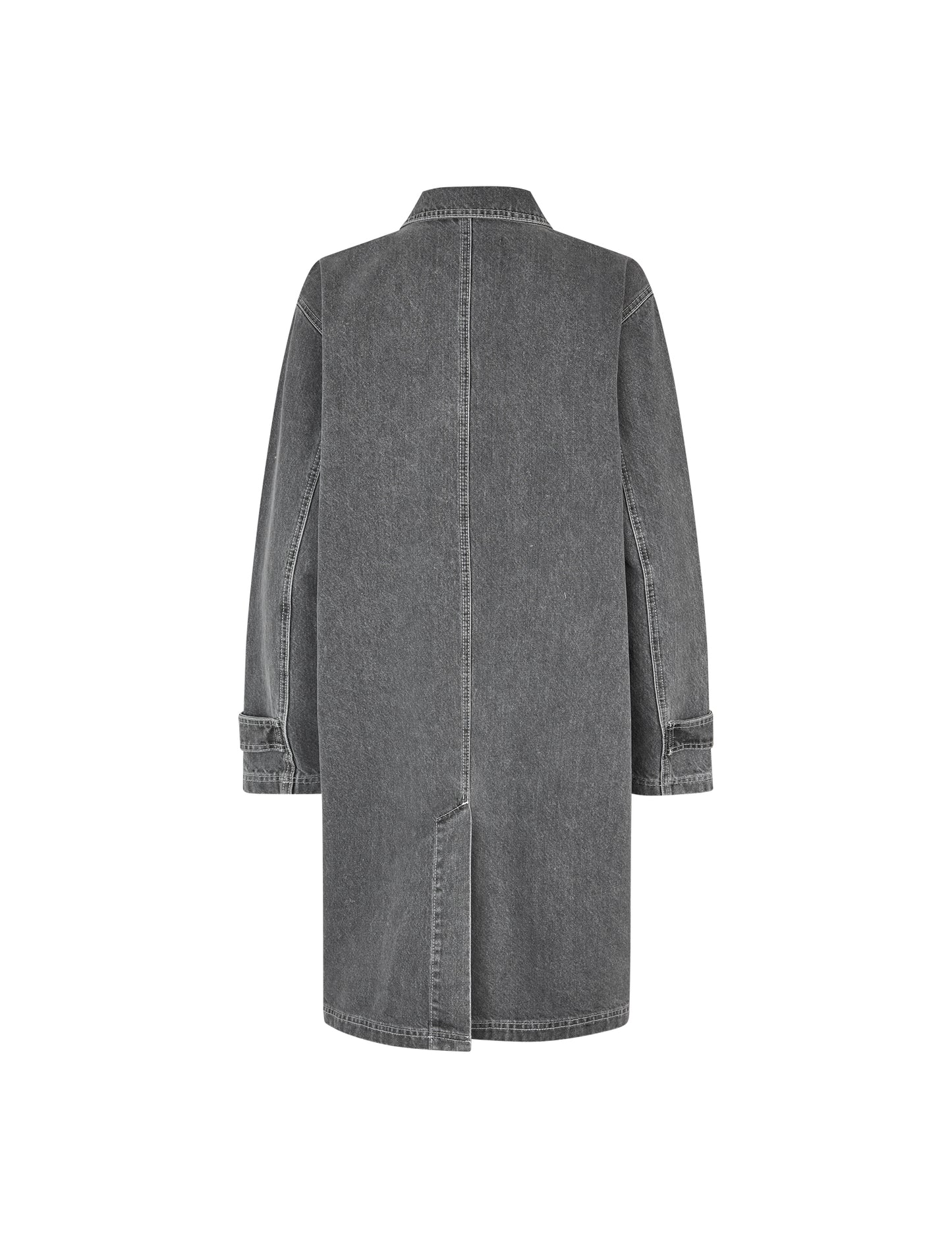 Grey Denim Jeiru Coat, Grey