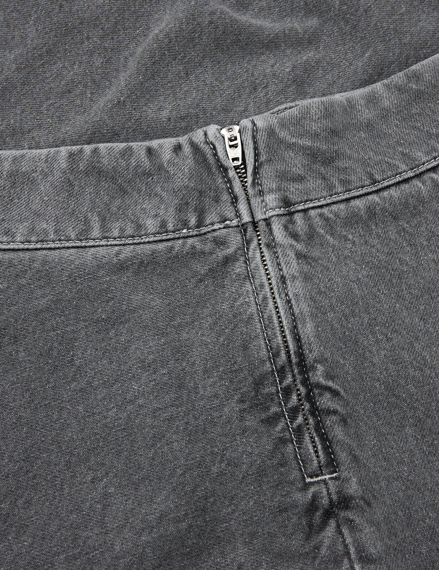 Grey Denim Stelly C Long Skirt, Grey