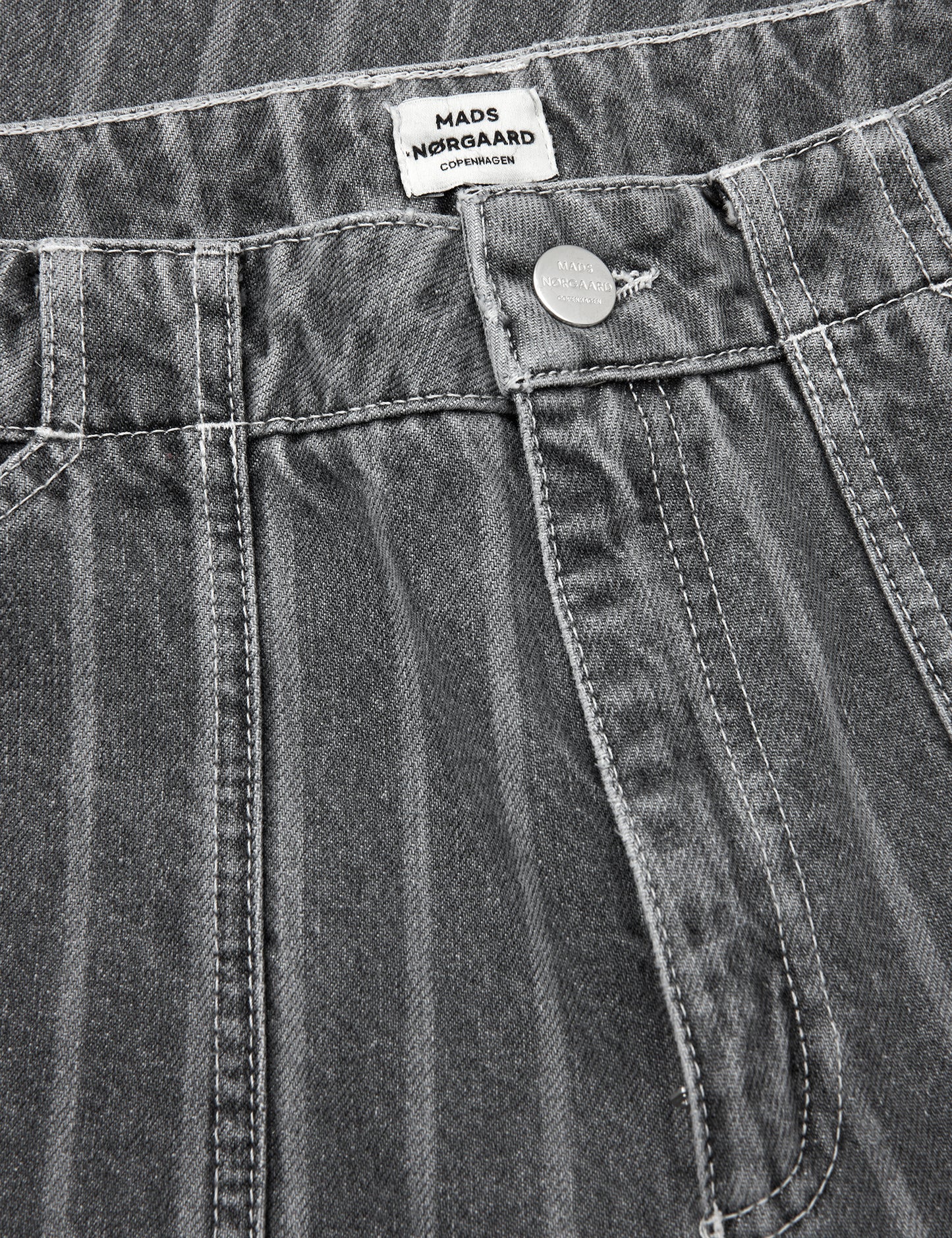 Grey Stripe Denim Krauer Jeans, Grey Stripe