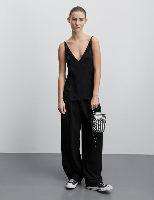 Recycled Sportina Paria Pants, Black