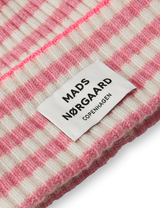 Recycled Iceland Anju Hat, Begonia Pink/Winter White