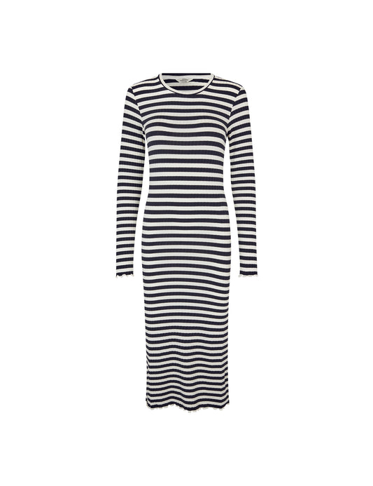 5x5 Stripe Boa Dress, 5x5 Stripe/Deep Well