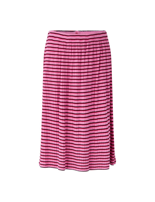 5x5 Stripe Sagalina Skirt, 5x5 Stripe/Begonia Pink