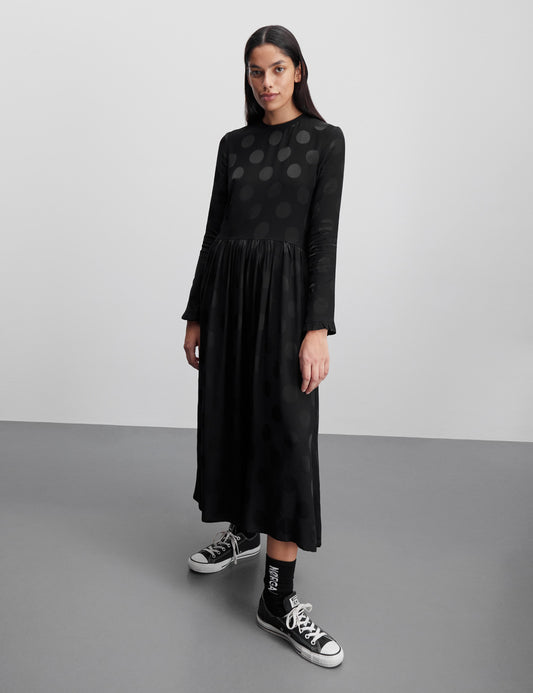 Gran Jacquard Docca Dress, Black