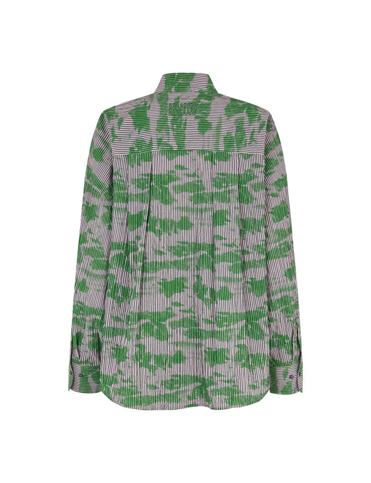 Crinckle Pop Fran Shirt AOP, Cloud AOP/Andean Toucan