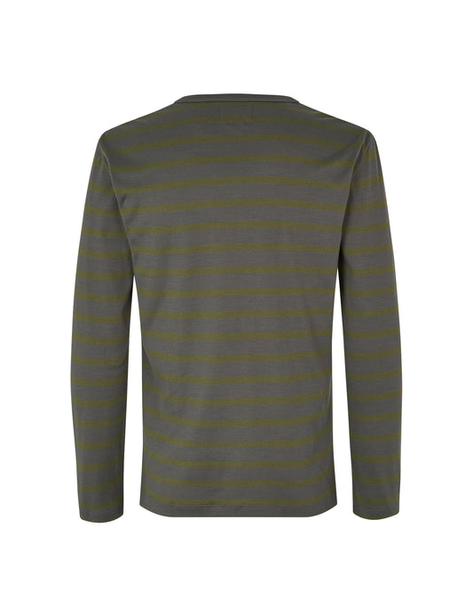 Trio Rib Tobias Tee LS, Tarmac/Asphalt