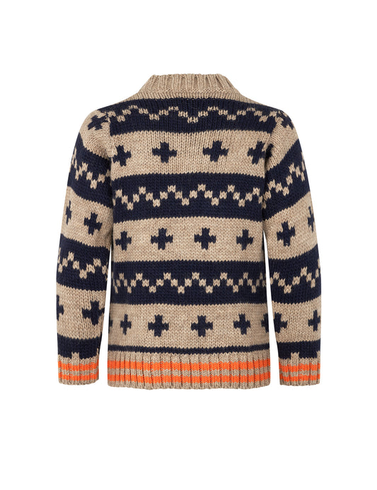 Crash Keldino Reykavik Sweater, Nature Mel/Deep Well