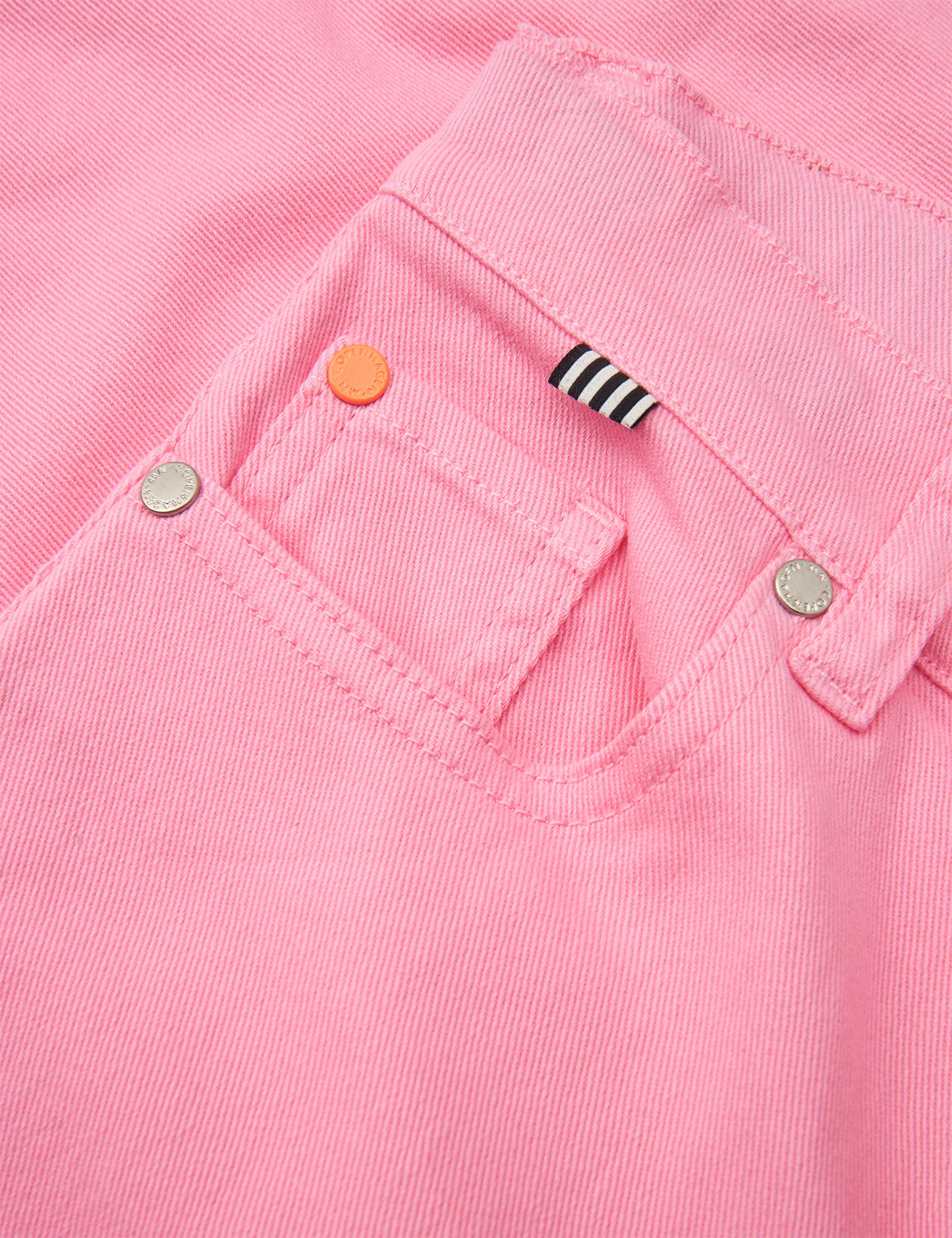 Coloured Denim Loozy Pants, Begonia Pink