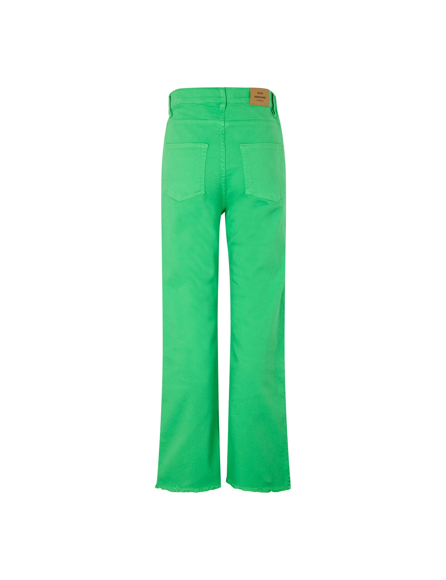 Coloured Denim Loozy Pants, Poison Green