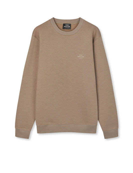 Standard Crew Logo Sweat, Walnut