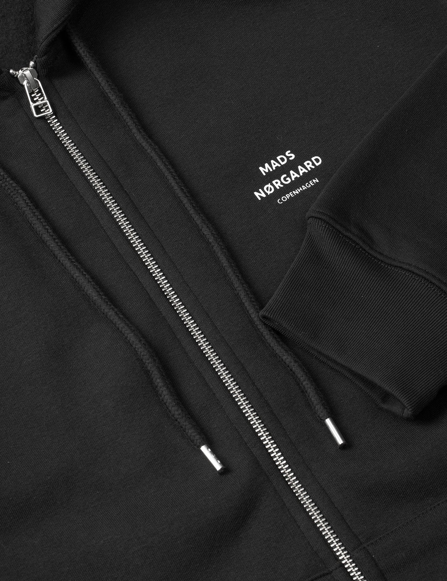 Standard Hoodie Zip Logo Sweat, Black