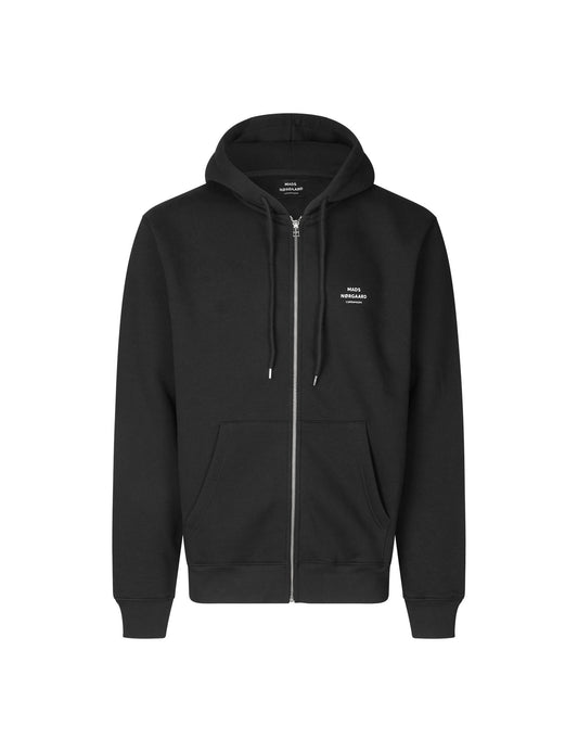 Standard Hoodie Zip Logo Sweat, Black