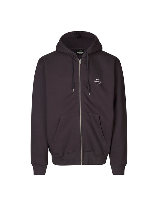 Standard Hoodie Zip Logo Sweat, Deep Well