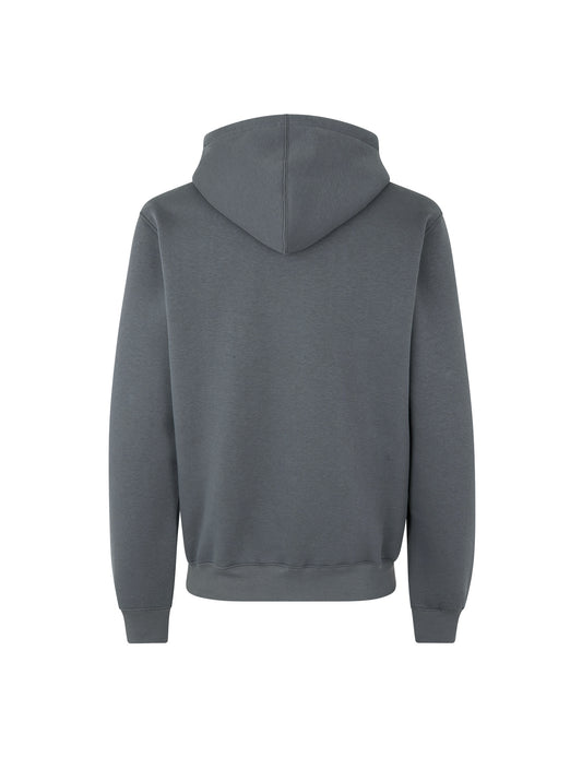 Standard Hoodie Zip Logo Sweat, Asphalt