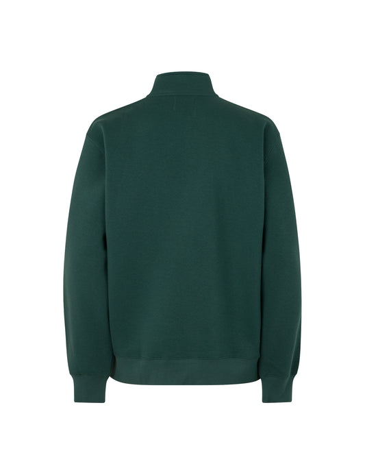 Standard Half Zip Logo Sweat, Darkest Spruce
