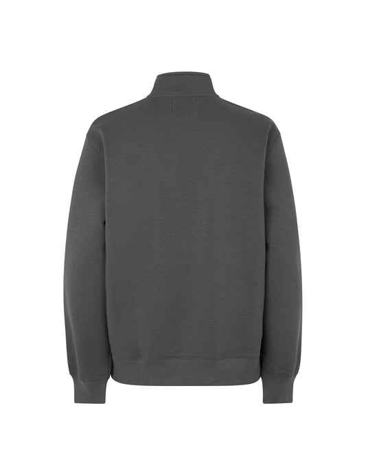 Standard Half Zip Logo Sweat, Asphalt