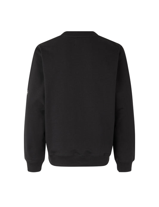 Light Terry Solo Sweatshirt, Black