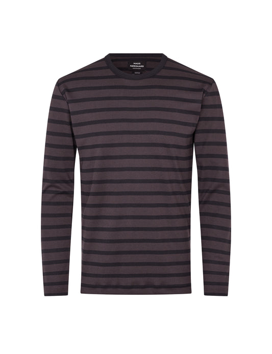 Trio Rib Tobias Tee LS, After Dark/Black