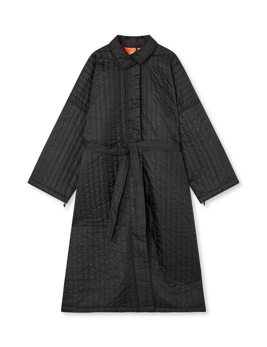 Quilt Ruler Coat, Black