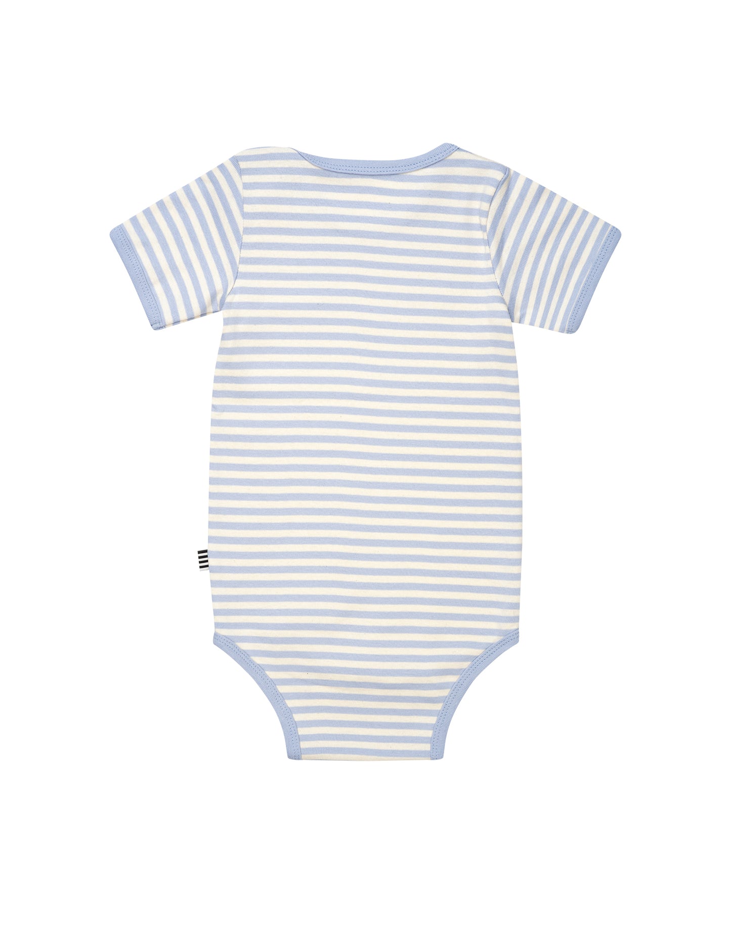 Soft Duo Striped Body Short Sleeve, Off White/Zen Blue