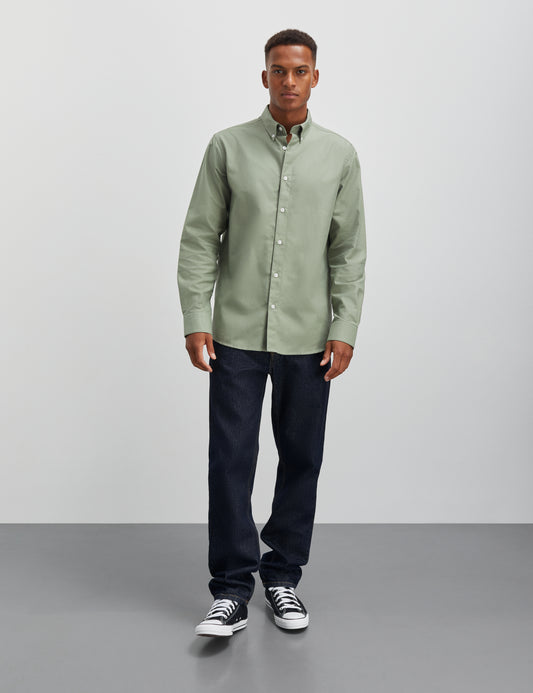 Cotton Oxford Sune Shirt BD, Sea Spray