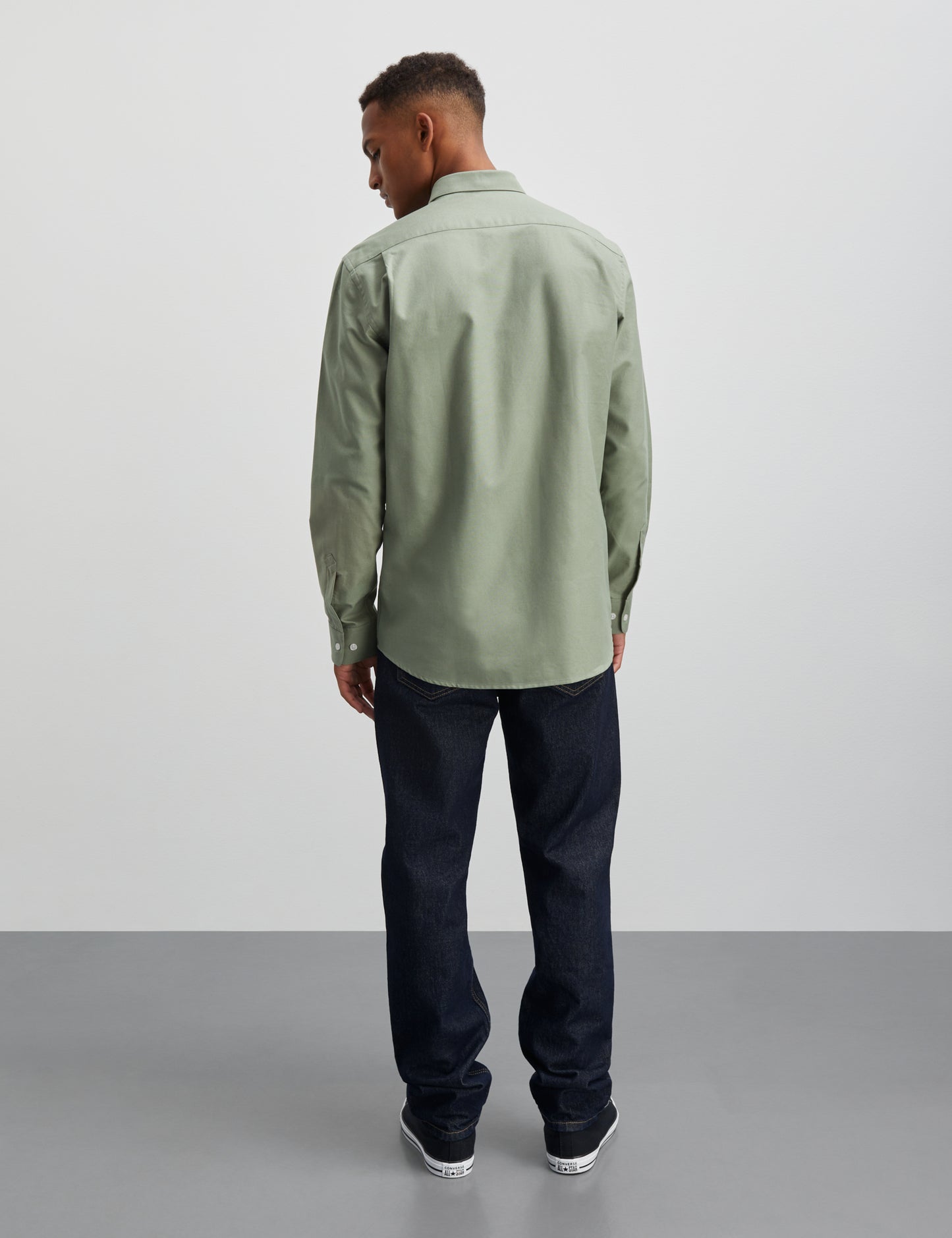 Cotton Oxford Sune Shirt BD, Sea Spray