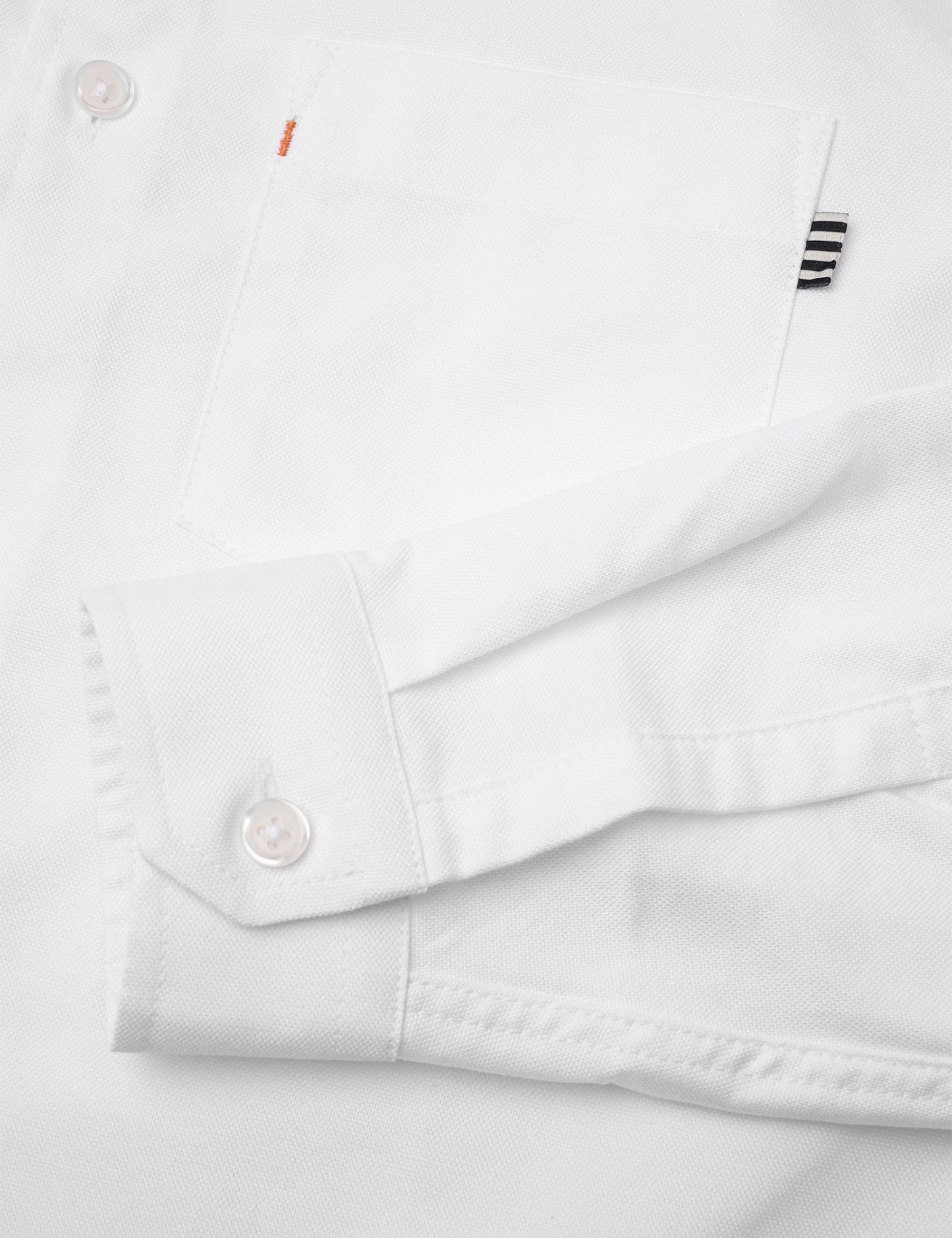 Cotton Oxford Svano Shirt, White