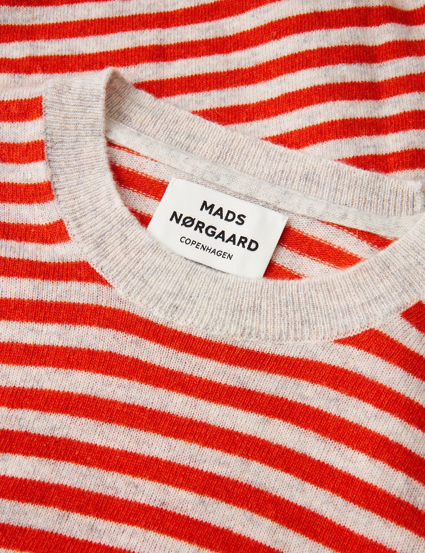 Eco Wool Stripe Kasey Sweater, Puffin's Bill/Bright Grey Mela