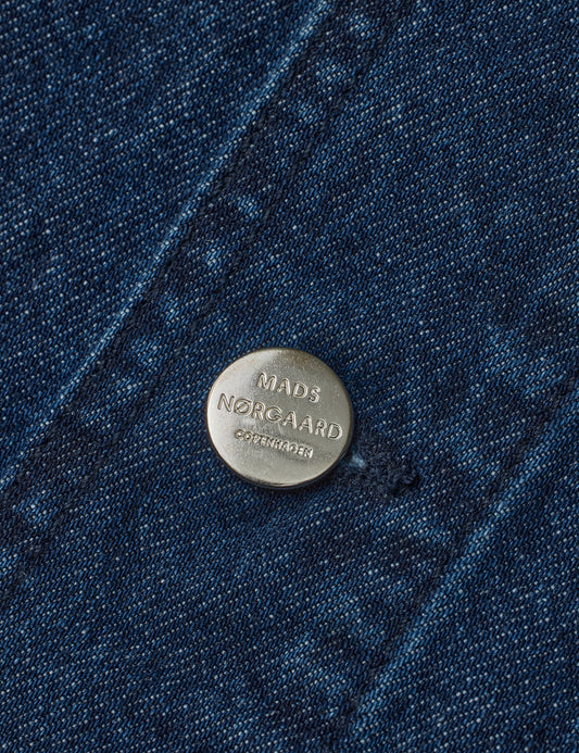Heavy Denim Jeiru Coat, Vintage Blue