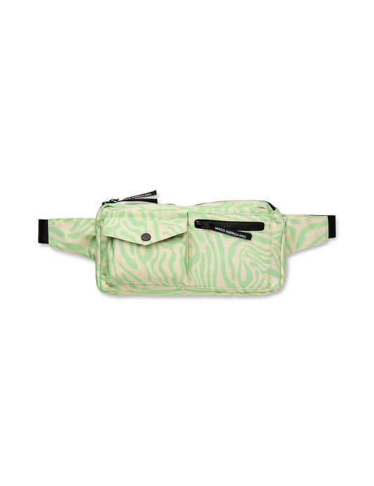Bel One Art Carni Bag, Zebra AOP/Paradise Green