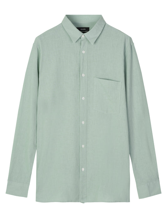 Cotton Linen Sune Shirt, Jadeite