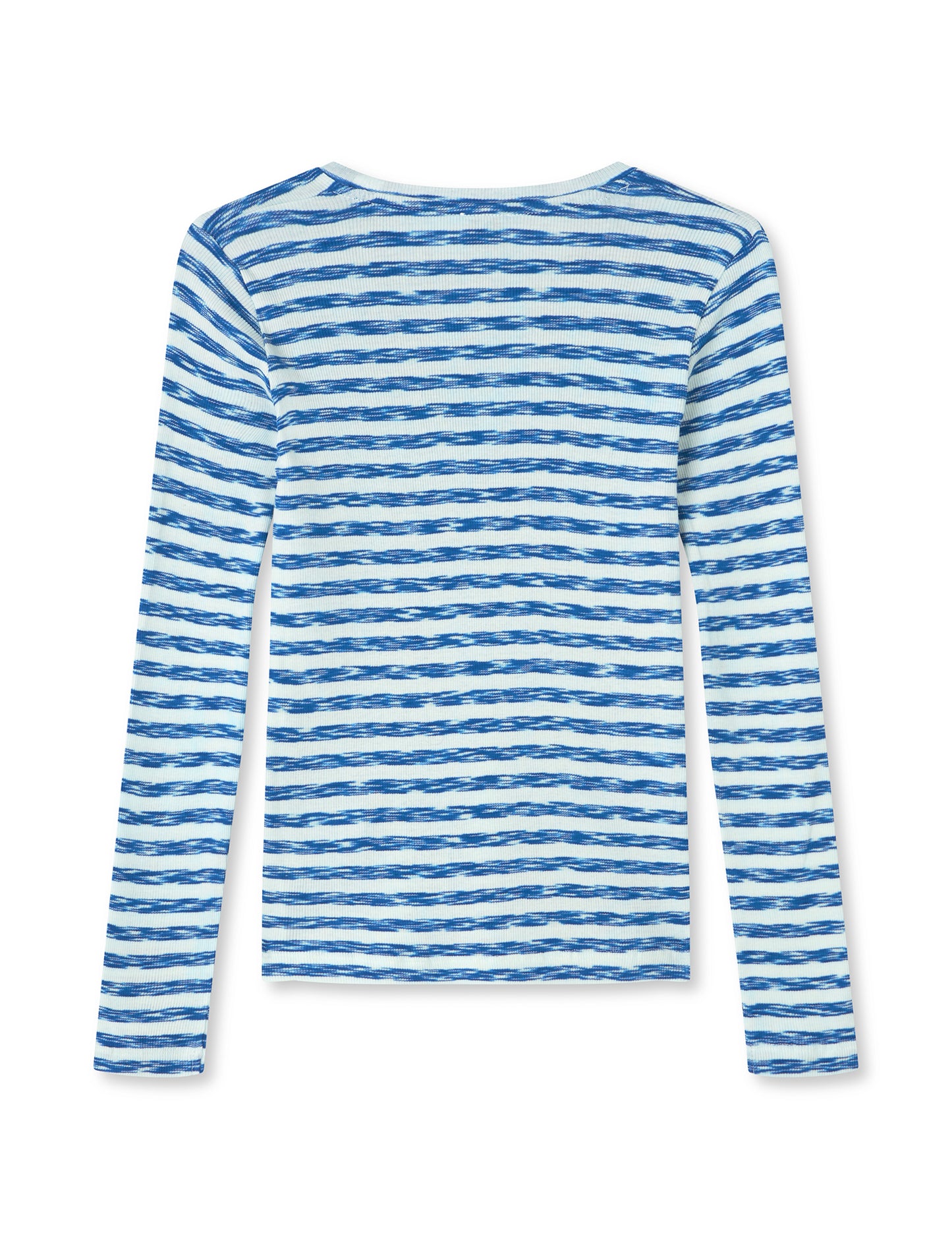 2x2 Cotton Stripe Talino Tee L/S, 2x2 Stripe Multi Blue