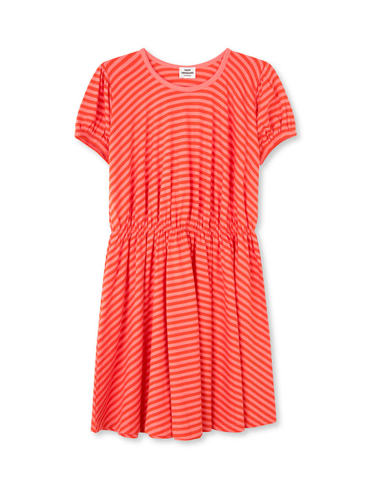 Modal Stripe Dalia Dress, Shell Pink/Puffin's Bill