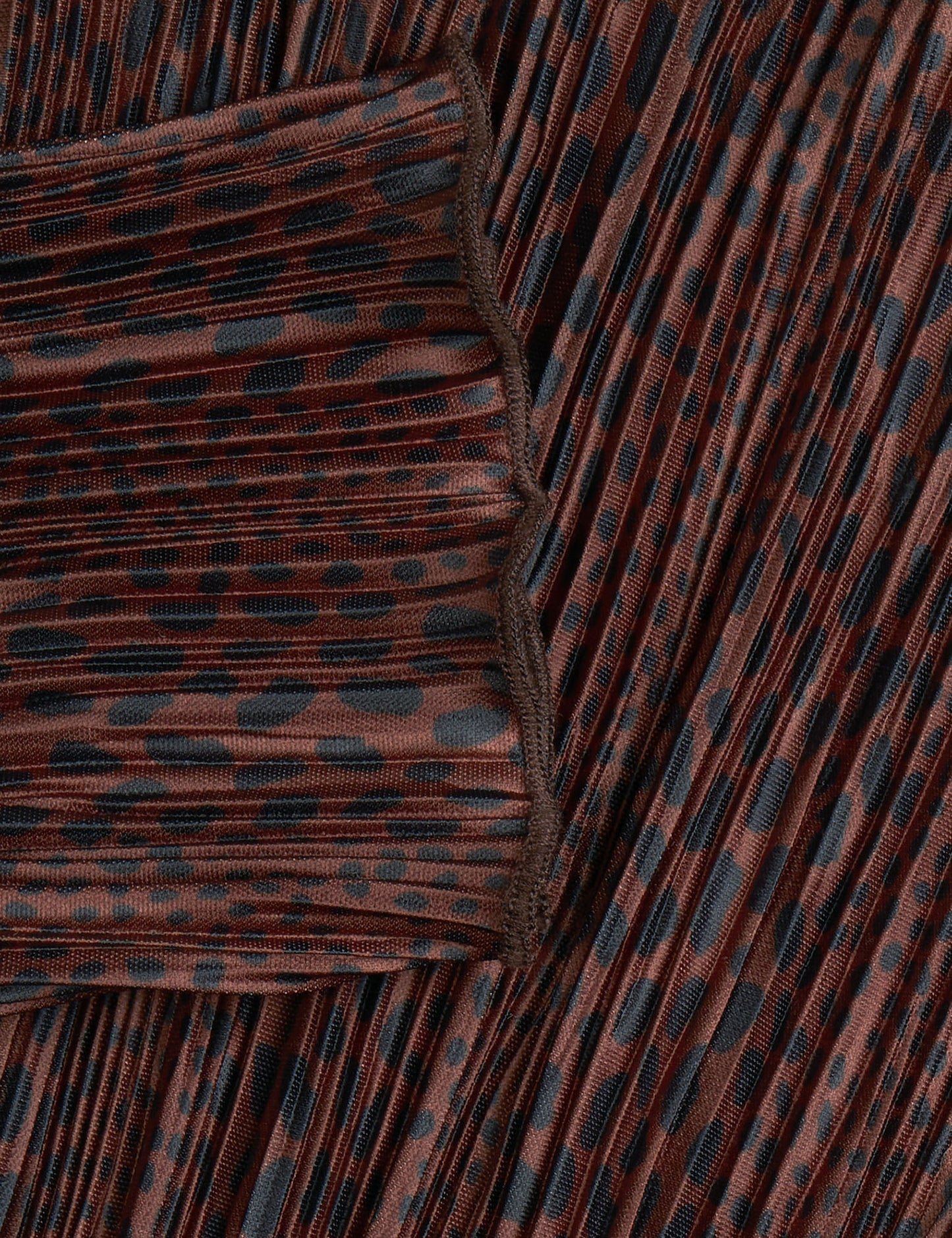 Luno Helen Dress AOP, Leo Stripe AOP/Cambridge Brown