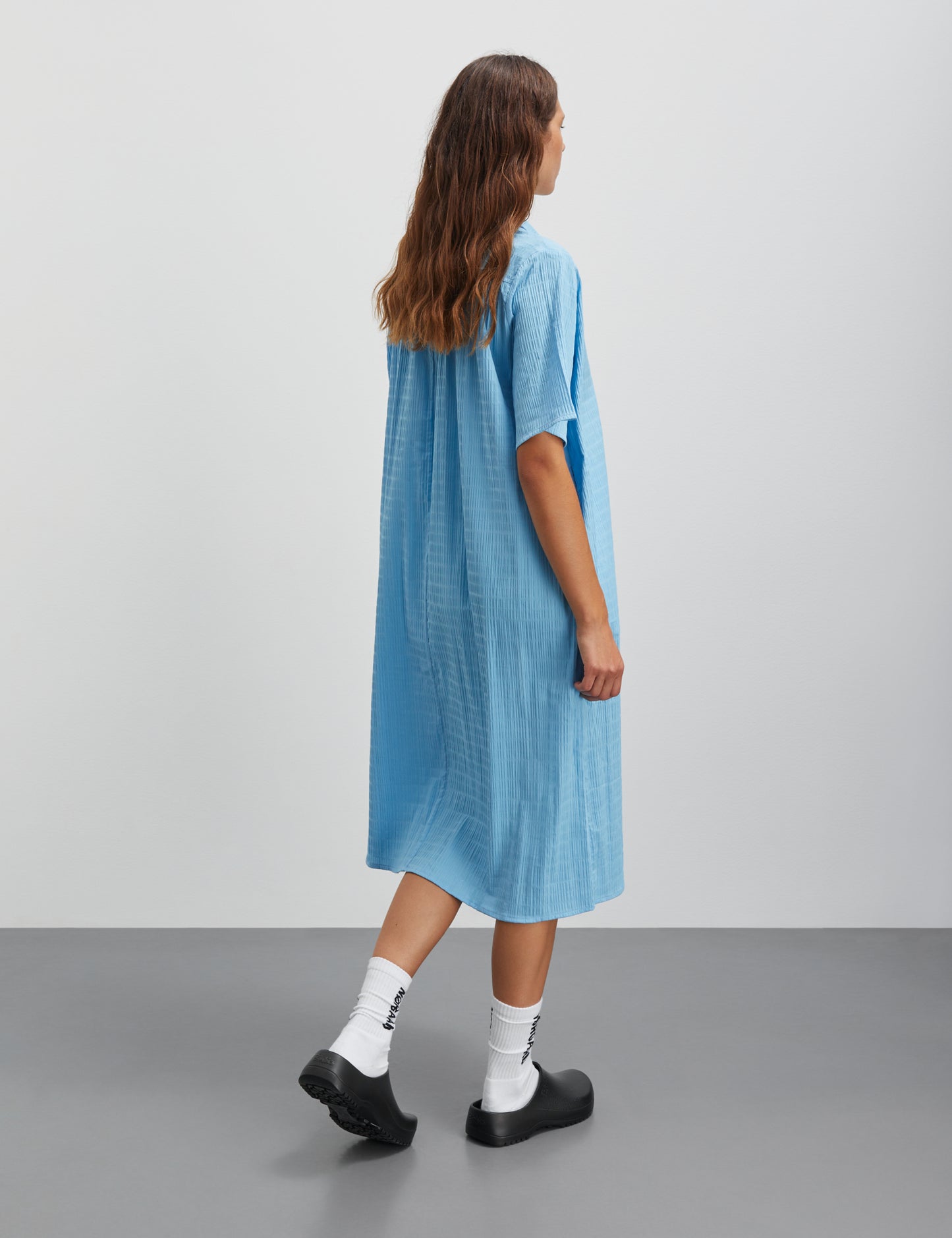 Crinckle Pop Canaria Dress, Alaskan Blue